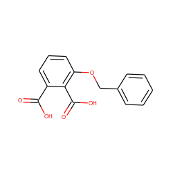 O=C(O)c1cccc(OCc2ccccc2)c1C(=O)O ZINC000096911029