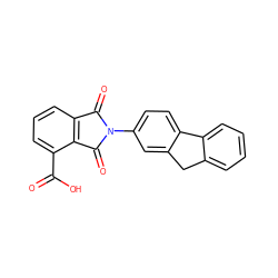 O=C(O)c1cccc2c1C(=O)N(c1ccc3c(c1)Cc1ccccc1-3)C2=O ZINC000001698876