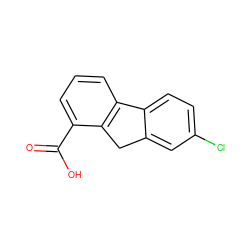 O=C(O)c1cccc2c1Cc1cc(Cl)ccc1-2 ZINC000001609896