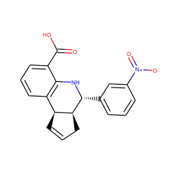 O=C(O)c1cccc2c1N[C@H](c1cccc([N+](=O)[O-])c1)[C@H]1CC=C[C@@H]21 ZINC000000197872