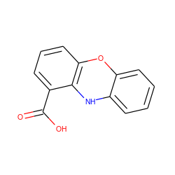 O=C(O)c1cccc2c1Nc1ccccc1O2 ZINC000005332191