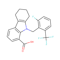 O=C(O)c1cccc2c3c(n(Cc4c(F)cccc4C(F)(F)F)c12)CCCC3 ZINC000040848227