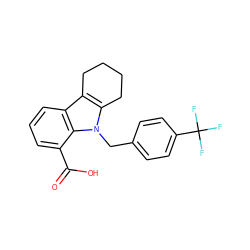 O=C(O)c1cccc2c3c(n(Cc4ccc(C(F)(F)F)cc4)c12)CCCC3 ZINC000038424326