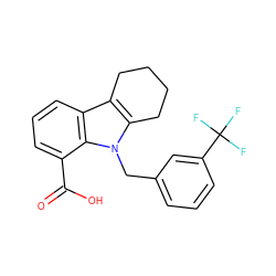 O=C(O)c1cccc2c3c(n(Cc4cccc(C(F)(F)F)c4)c12)CCCC3 ZINC000038699187