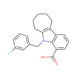 O=C(O)c1cccc2c3c(n(Cc4cccc(F)c4)c12)CCCCC3 ZINC000040864948