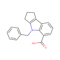 O=C(O)c1cccc2c3c(n(Cc4ccccc4)c12)CCC3 ZINC000040392340