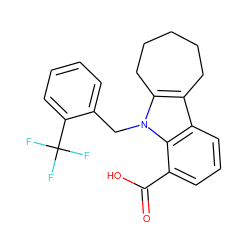 O=C(O)c1cccc2c3c(n(Cc4ccccc4C(F)(F)F)c12)CCCCC3 ZINC000003961888