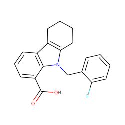 O=C(O)c1cccc2c3c(n(Cc4ccccc4F)c12)CCCC3 ZINC000038820490