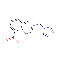 O=C(O)c1cccc2cc(Cn3ccnc3)ccc12 ZINC000029396563