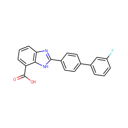 O=C(O)c1cccc2nc(-c3ccc(-c4cccc(F)c4)cc3)[nH]c12 ZINC000113981073