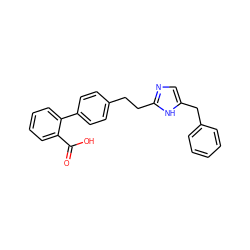 O=C(O)c1ccccc1-c1ccc(CCc2ncc(Cc3ccccc3)[nH]2)cc1 ZINC000049111796