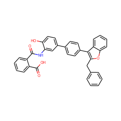 O=C(O)c1ccccc1C(=O)Nc1cc(-c2ccc(-c3c(Cc4ccccc4)oc4ccccc34)cc2)ccc1O ZINC000028756692