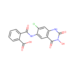 O=C(O)c1ccccc1C(=O)Nc1cc2c(=O)n(O)c(=O)[nH]c2cc1Cl ZINC000034717627