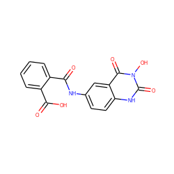 O=C(O)c1ccccc1C(=O)Nc1ccc2[nH]c(=O)n(O)c(=O)c2c1 ZINC000231176876