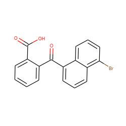 O=C(O)c1ccccc1C(=O)c1cccc2c(Br)cccc12 ZINC000001651973