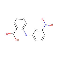 O=C(O)c1ccccc1Nc1cccc([N+](=O)[O-])c1 ZINC000001603353