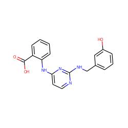 O=C(O)c1ccccc1Nc1ccnc(NCc2cccc(O)c2)n1 ZINC000063540057