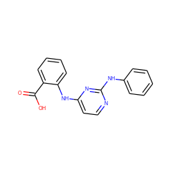 O=C(O)c1ccccc1Nc1ccnc(Nc2ccccc2)n1 ZINC000000959125