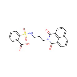 O=C(O)c1ccccc1S(=O)(=O)NCCCN1C(=O)c2cccc3cccc(c23)C1=O ZINC000148549760