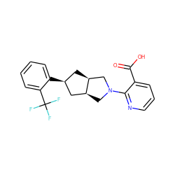 O=C(O)c1cccnc1N1C[C@H]2C[C@@H](c3ccccc3C(F)(F)F)C[C@H]2C1 ZINC000473112248