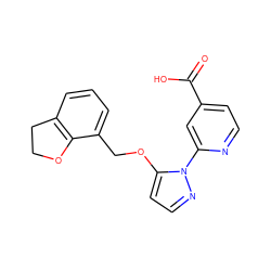 O=C(O)c1ccnc(-n2nccc2OCc2cccc3c2OCC3)c1 ZINC000146637144