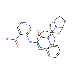 O=C(O)c1ccncc1Nc1nc2ccccc2n([C@@H]2C[C@@H]3CC[C@H](C2)N3C2CCCCCCC2)c1=O ZINC000114711083