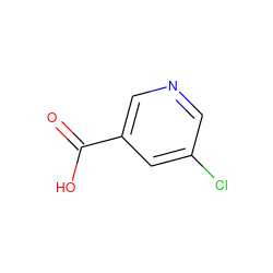 O=C(O)c1cncc(Cl)c1 ZINC000001691706