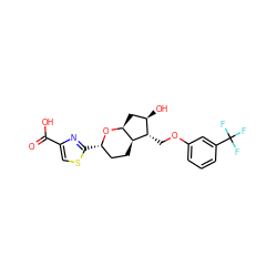 O=C(O)c1csc([C@H]2CC[C@H]3[C@H](C[C@@H](O)[C@@H]3COc3cccc(C(F)(F)F)c3)O2)n1 ZINC000653706705