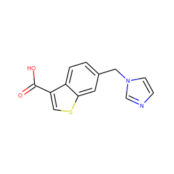 O=C(O)c1csc2cc(Cn3ccnc3)ccc12 ZINC000029388911