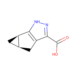 O=C(O)c1n[nH]c2c1C[C@H]1C[C@@H]21 ZINC000035923551