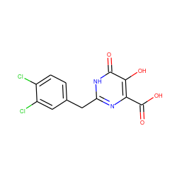 O=C(O)c1nc(Cc2ccc(Cl)c(Cl)c2)[nH]c(=O)c1O ZINC000042920129