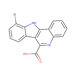 O=C(O)c1nc2ccccc2c2[nH]c3c(Br)cccc3c12 ZINC000473108868