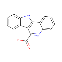 O=C(O)c1nc2ccccc2c2[nH]c3ccccc3c12 ZINC000473107708