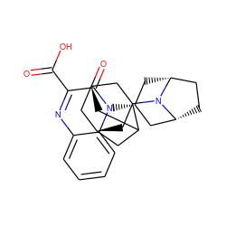 O=C(O)c1nc2ccccc2n([C@@H]2C[C@@H]3CC[C@H](C2)N3C23C[C@@H]4CC2C[C@H](C4)C3)c1=O ZINC000114764713