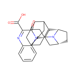 O=C(O)c1nc2ccccc2n([C@@H]2C[C@@H]3CC[C@H](C2)N3C23CC4CC(CC(C4)C2)C3)c1=O ZINC000143791019