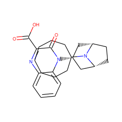 O=C(O)c1nc2ccccc2n([C@@H]2C[C@@H]3CC[C@H](C2)N3C2CCCCCCC2)c1=O ZINC000114713408