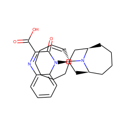 O=C(O)c1nc2ccccc2n([C@@H]2C[C@@H]3CCCC[C@H](C2)N3[C@H]2C=CCCCCC2)c1=O ZINC000114764287