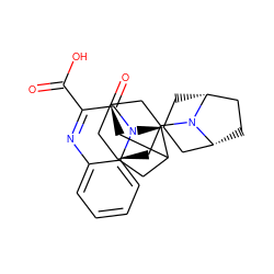 O=C(O)c1nc2ccccc2n([C@H]2C[C@@H]3CC[C@H](C2)N3C23C[C@@H]4CC2C[C@H](C4)C3)c1=O ZINC000143917795