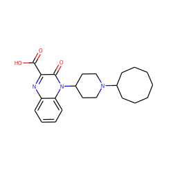 O=C(O)c1nc2ccccc2n(C2CCN(C3CCCCCCC3)CC2)c1=O ZINC000114710487