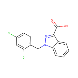 O=C(O)c1nn(Cc2ccc(Cl)cc2Cl)c2ccccc12 ZINC000000001632