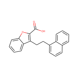 O=C(O)c1oc2ccccc2c1CCc1cccc2ccccc12 ZINC000095596659