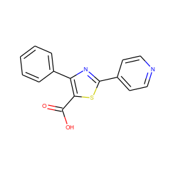 O=C(O)c1sc(-c2ccncc2)nc1-c1ccccc1 ZINC000041581432