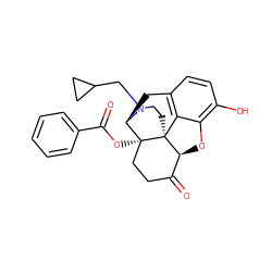 O=C(O[C@@]12CCC(=O)[C@@H]3Oc4c(O)ccc5c4[C@@]31CCN(CC1CC1)[C@@H]2C5)c1ccccc1 ZINC000040406821