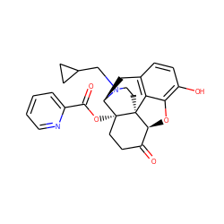 O=C(O[C@@]12CCC(=O)[C@@H]3Oc4c(O)ccc5c4[C@@]31CCN(CC1CC1)[C@@H]2C5)c1ccccn1 ZINC000040420689