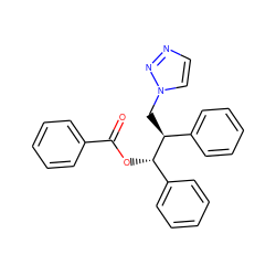 O=C(O[C@@H](c1ccccc1)[C@@H](Cn1ccnn1)c1ccccc1)c1ccccc1 ZINC000073223391