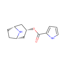 O=C(O[C@@H]1C[C@@H]2CC[C@H](C1)N2)c1ccc[nH]1 ZINC000103235777