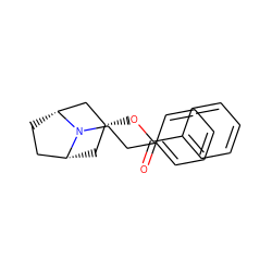 O=C(O[C@@H]1C[C@@H]2CC[C@H](C1)N2CCc1ccccc1)c1ccccc1 ZINC000101644896