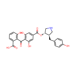 O=C(O[C@@H]1CNC[C@H]1Cc1ccc(O)cc1)c1cc(O)c(C(=O)c2c(O)cccc2C(=O)O)c(O)c1 ZINC000002002062