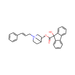 O=C(O[C@H]1C[N+]2(C/C=C/c3ccccc3)CCC1CC2)C1(O)c2ccccc2-c2ccccc21 ZINC001772621698