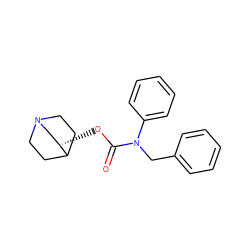 O=C(O[C@H]1CN2CCC1CC2)N(Cc1ccccc1)c1ccccc1 ZINC000003976394